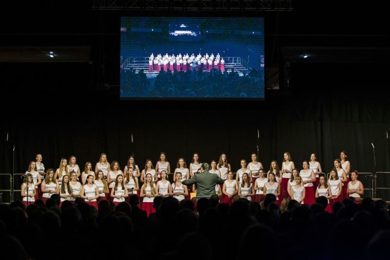 Other image for Choirs were on song at Metrodome